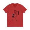 Umlat "U" Unisex Jersey Short Sleeve V-Neck Tee - Image 5