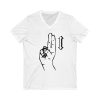 Umlat "U" Unisex Jersey Short Sleeve V-Neck Tee - Image 3