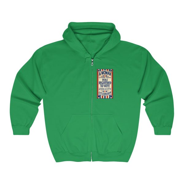 A Woman Has Registered to Vote Unisex Heavy Blend™ Full Zip Hooded Sweatshirt - Image 18