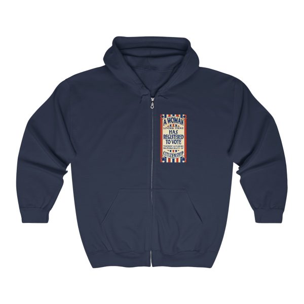 A Woman Has Registered to Vote Unisex Heavy Blend™ Full Zip Hooded Sweatshirt - Image 24