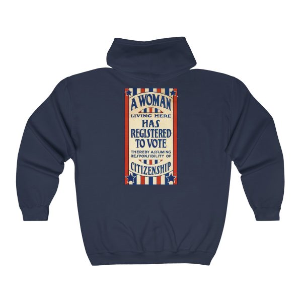A Woman Has Registered to Vote Unisex Heavy Blend™ Full Zip Hooded Sweatshirt - Image 23