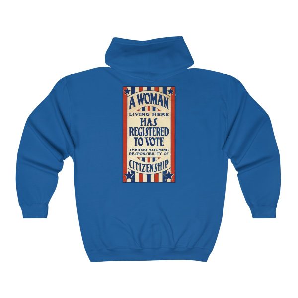 A Woman Has Registered to Vote Unisex Heavy Blend™ Full Zip Hooded Sweatshirt