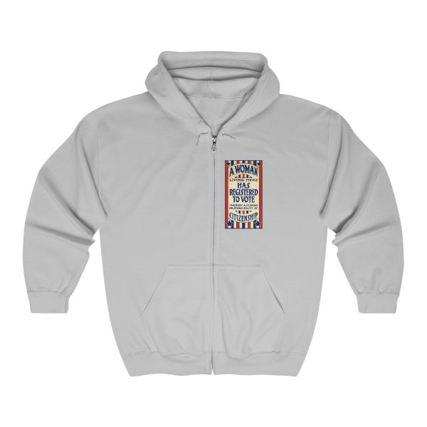 A Woman Has Registered to Vote Unisex Heavy Blend™ Full Zip Hooded Sweatshirt - Image 10