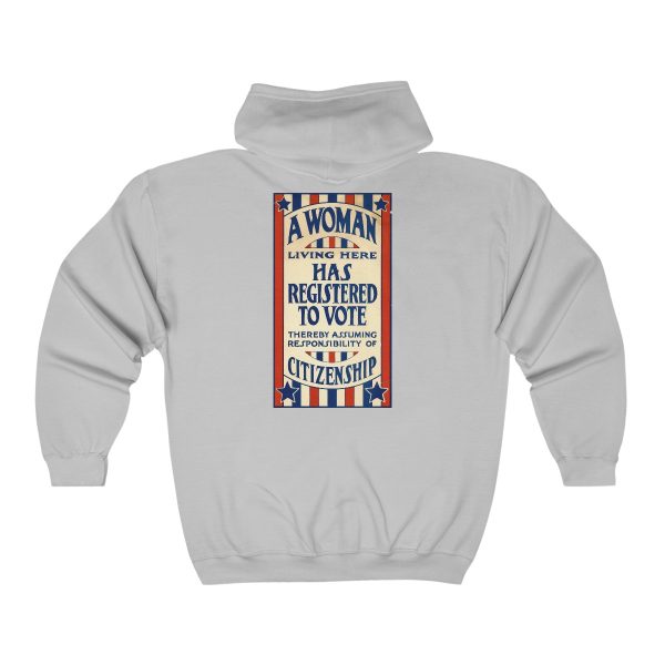 A Woman Has Registered to Vote Unisex Heavy Blend™ Full Zip Hooded Sweatshirt - Image 9