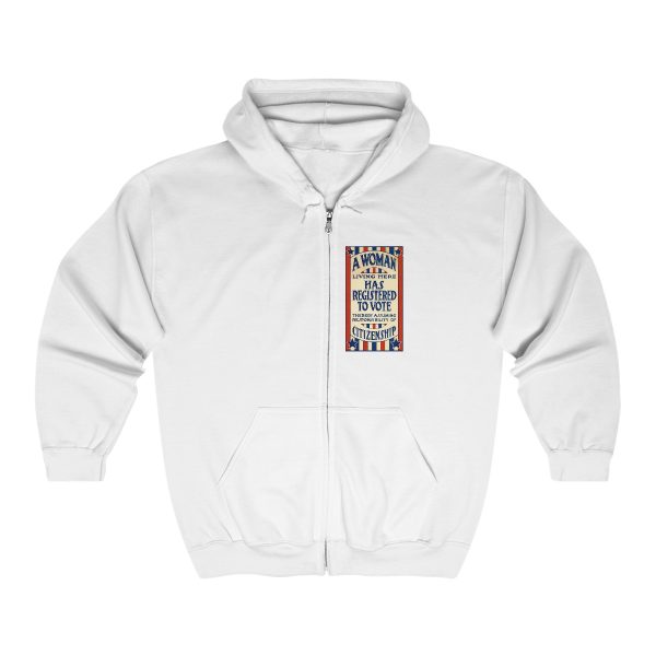 A Woman Has Registered to Vote Unisex Heavy Blend™ Full Zip Hooded Sweatshirt - Image 4