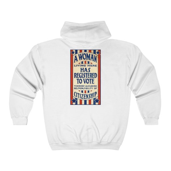 A Woman Has Registered to Vote Unisex Heavy Blend™ Full Zip Hooded Sweatshirt - Image 3