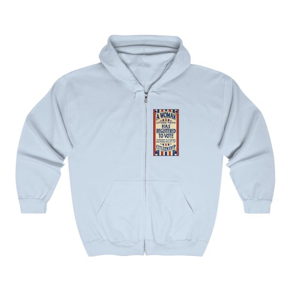 A Woman Has Registered to Vote Unisex Heavy Blend™ Full Zip Hooded Sweatshirt - Image 22