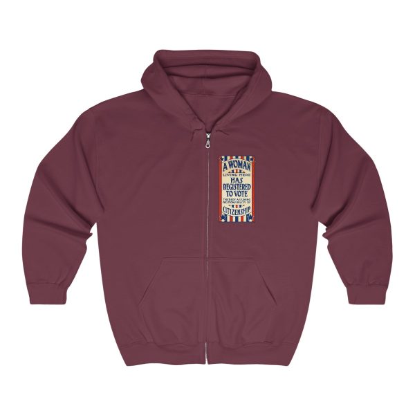 A Woman Has Registered to Vote Unisex Heavy Blend™ Full Zip Hooded Sweatshirt - Image 14