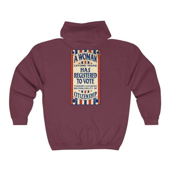 A Woman Has Registered to Vote Unisex Heavy Blend™ Full Zip Hooded Sweatshirt - Image 13