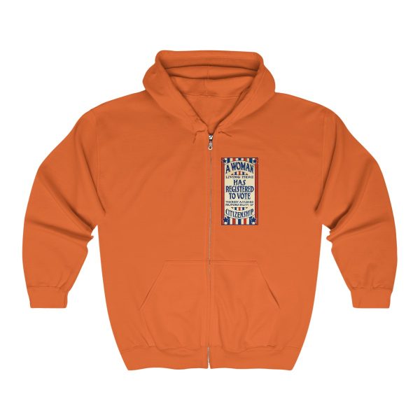 A Woman Has Registered to Vote Unisex Heavy Blend™ Full Zip Hooded Sweatshirt - Image 12