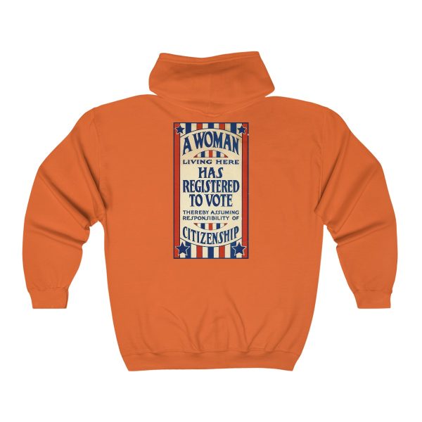 A Woman Has Registered to Vote Unisex Heavy Blend™ Full Zip Hooded Sweatshirt - Image 11