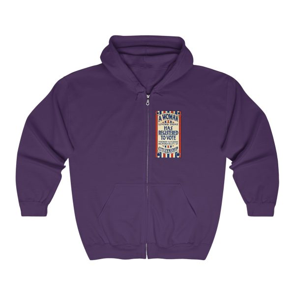 A Woman Has Registered to Vote Unisex Heavy Blend™ Full Zip Hooded Sweatshirt - Image 26