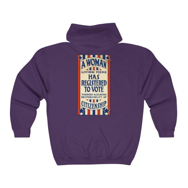 A Woman Has Registered to Vote Unisex Heavy Blend™ Full Zip Hooded Sweatshirt - Image 25