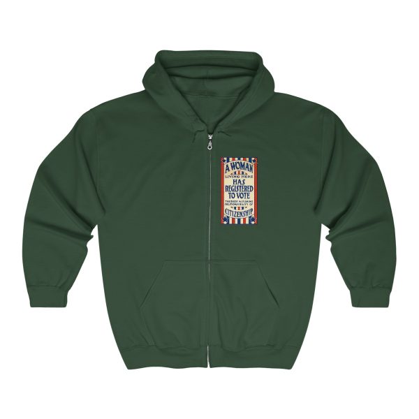 A Woman Has Registered to Vote Unisex Heavy Blend™ Full Zip Hooded Sweatshirt - Image 16