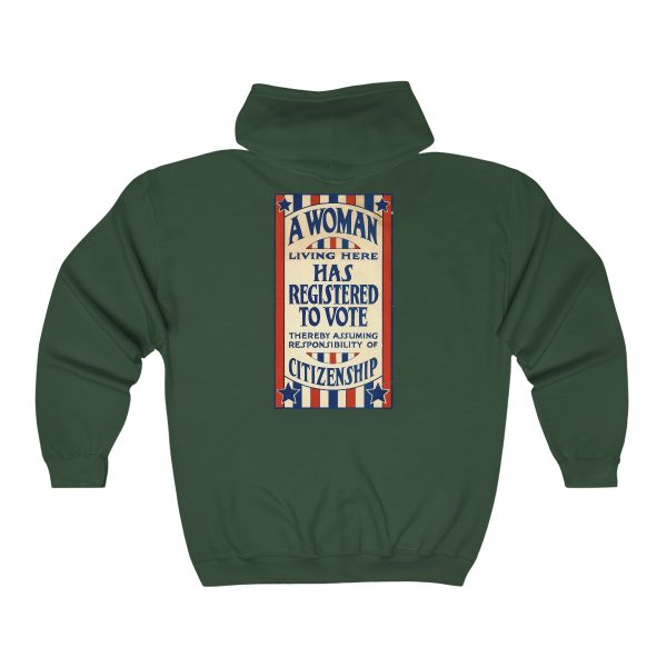 A Woman Has Registered to Vote Unisex Heavy Blend™ Full Zip Hooded Sweatshirt - Image 15