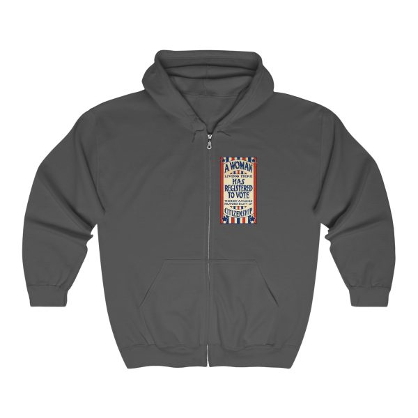 A Woman Has Registered to Vote Unisex Heavy Blend™ Full Zip Hooded Sweatshirt - Image 20