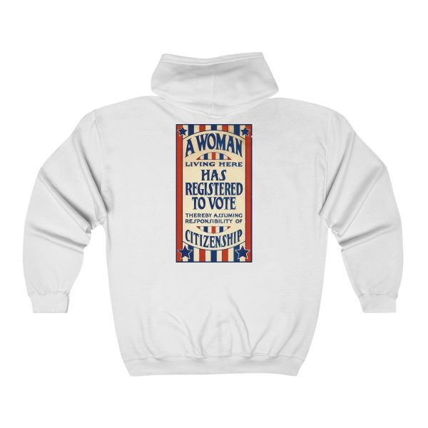 A Woman Has Registered to Vote Unisex Heavy Blend™ Full Zip Hooded Sweatshirt - Image 5