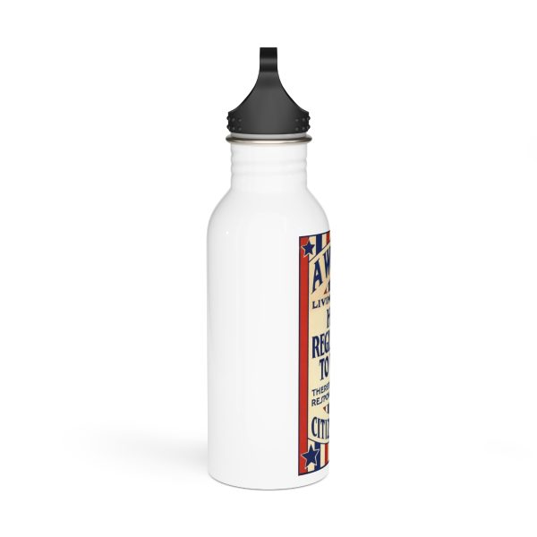 A Woman has Registered to Vote Stainless Steel Water Bottle - Image 2