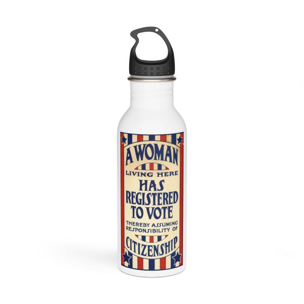 A Woman has Registered to Vote Stainless Steel Water Bottle