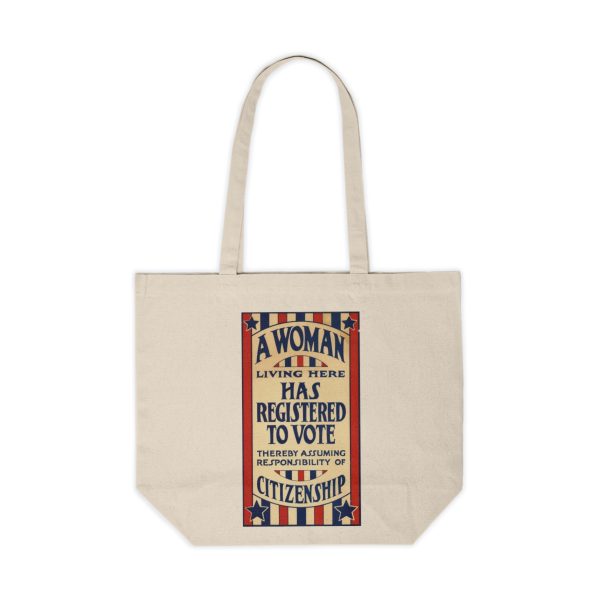 A Woman Has Registered to Vote Canvas Shopping Tote
